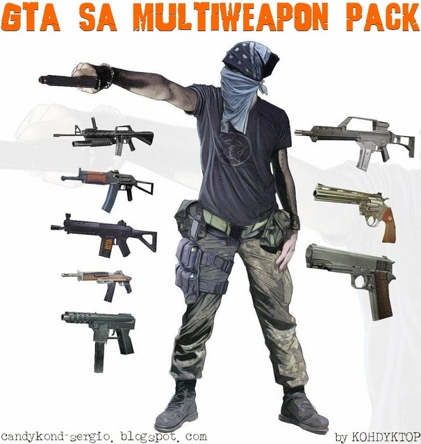 Multi weapon pack GTA SA Multiw10